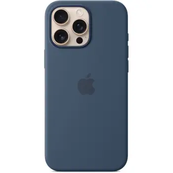 Apple iPhone 16 Pro Max Silicone Case with MagSafe, Denim
