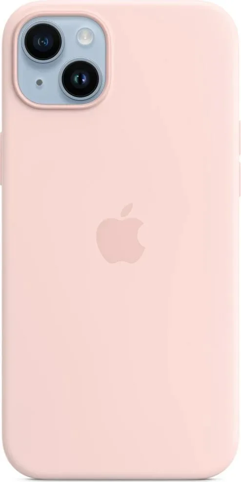 Apple iPhone 14 Plus Silicone Case me MagSafe, Chalk Pink - 1