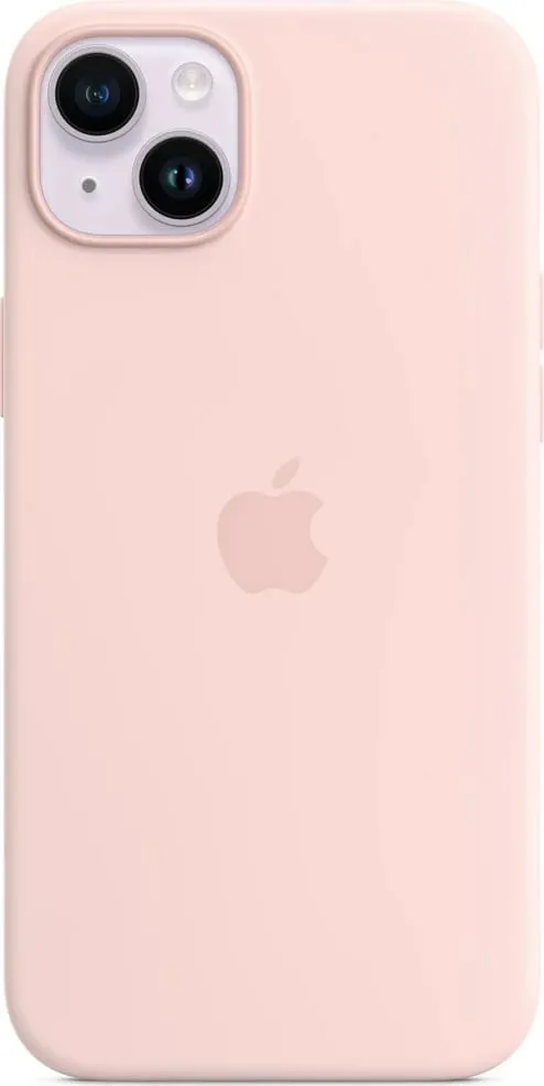 Apple iPhone 14 Plus Silicone Case me MagSafe, Chalk Pink - 2