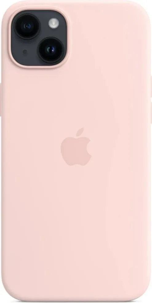Apple iPhone 14 Plus Silicone Case me MagSafe, Chalk Pink - 3