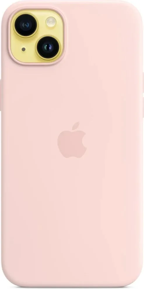 Apple iPhone 14 Plus Silicone Case me MagSafe, Chalk Pink - 6
