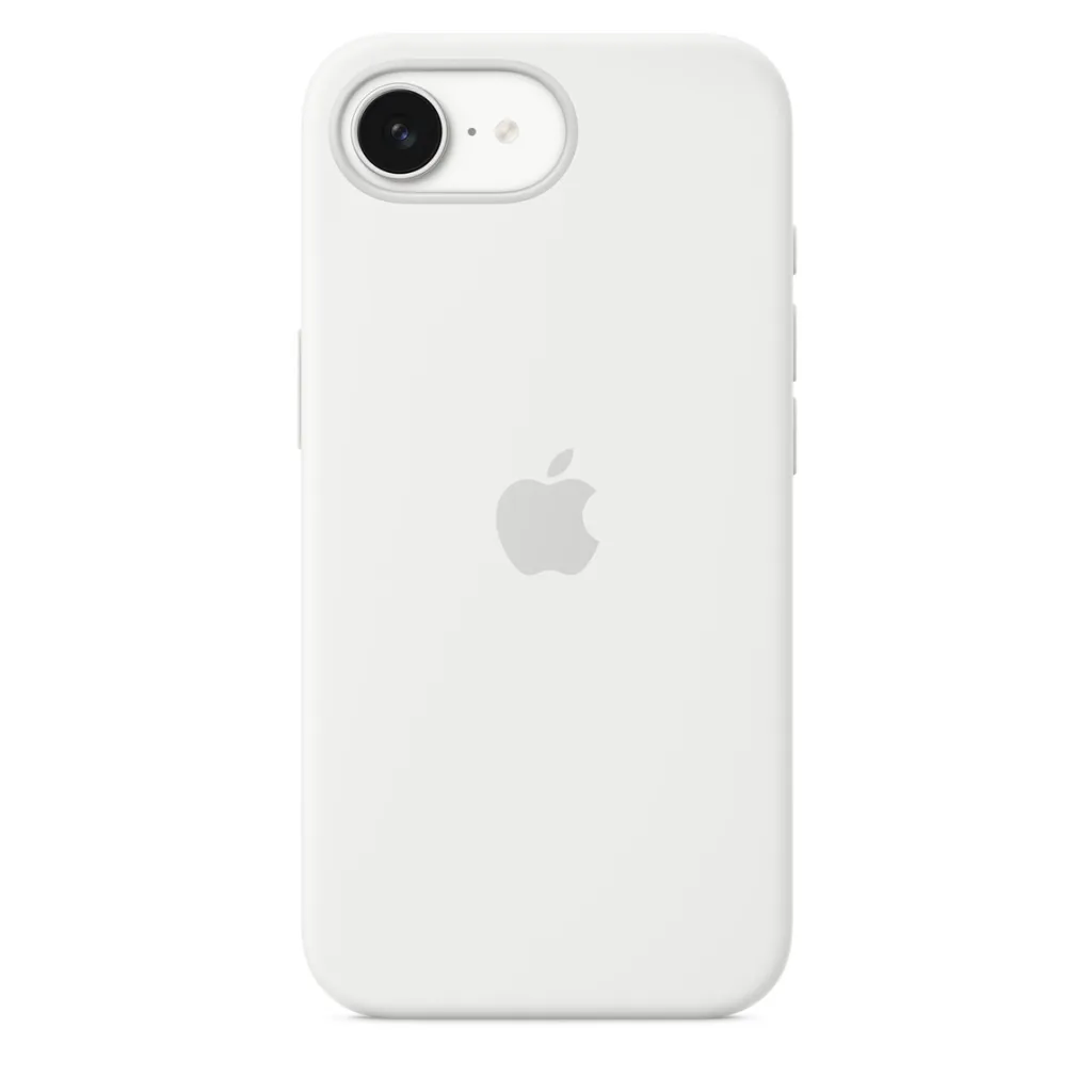 Apple iPhone 16e Silicone Case, White - 1