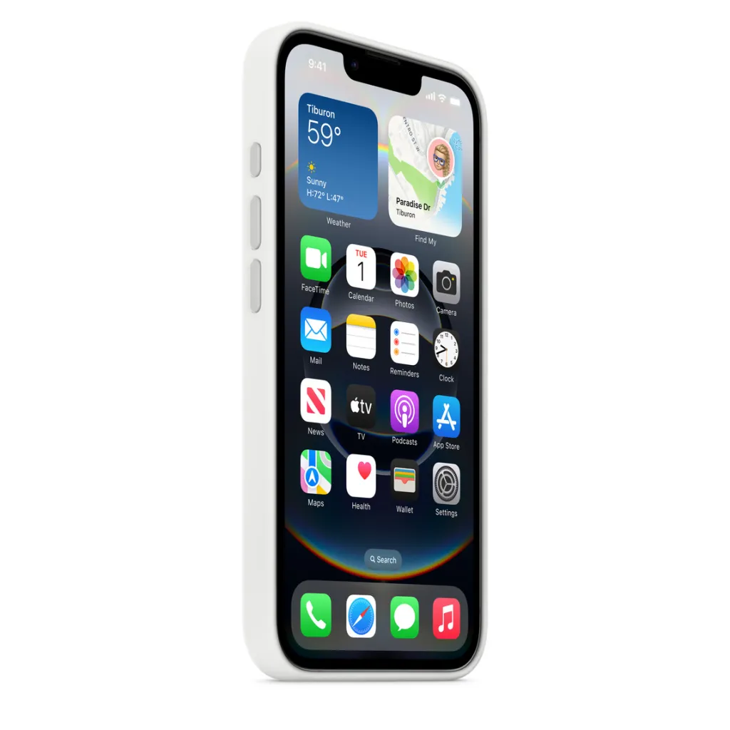 Apple iPhone 16e Silicone Case, White - 3