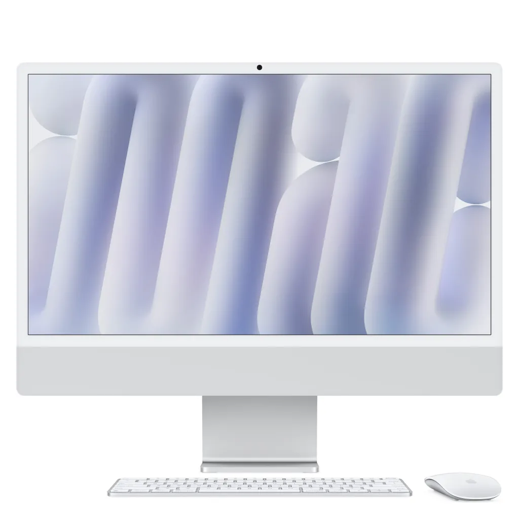 Apple iMac 24", M4 10‑core, 24GB, 512GB SSD, 10‑core GPU, Silver - 1