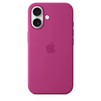 Apple iPhone 16 Plus Silicone Case with MagSafe, Fuchsia (Seasonal)