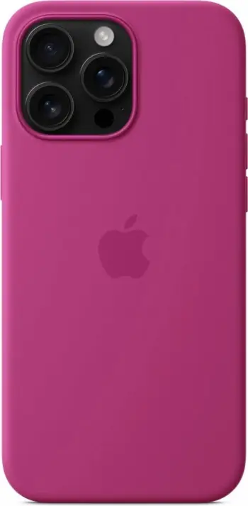 Apple iPhone 16 Pro Max Silicone Case with MagSafe, Fuchsia (Seasonal)