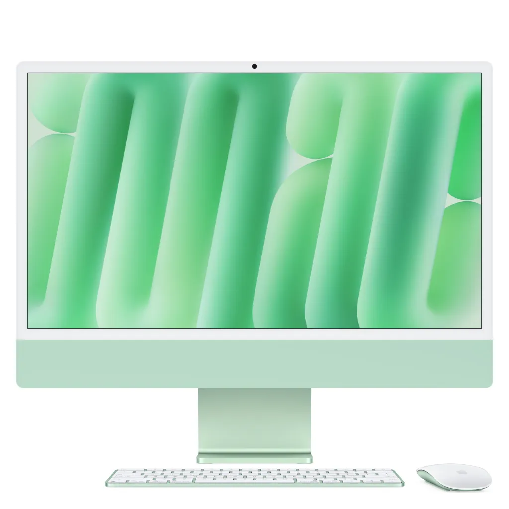 Apple iMac 24", M4 8‑core, 16GB, 256GB SSD, 8‑core GPU, Green - 1