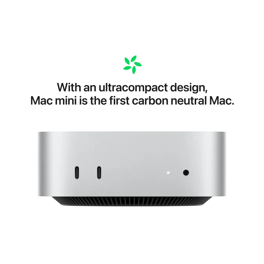 Apple Mac Mini, M4 10‑core, 16GB, 256GB SSD, 10‑core GPU, Silver - 5