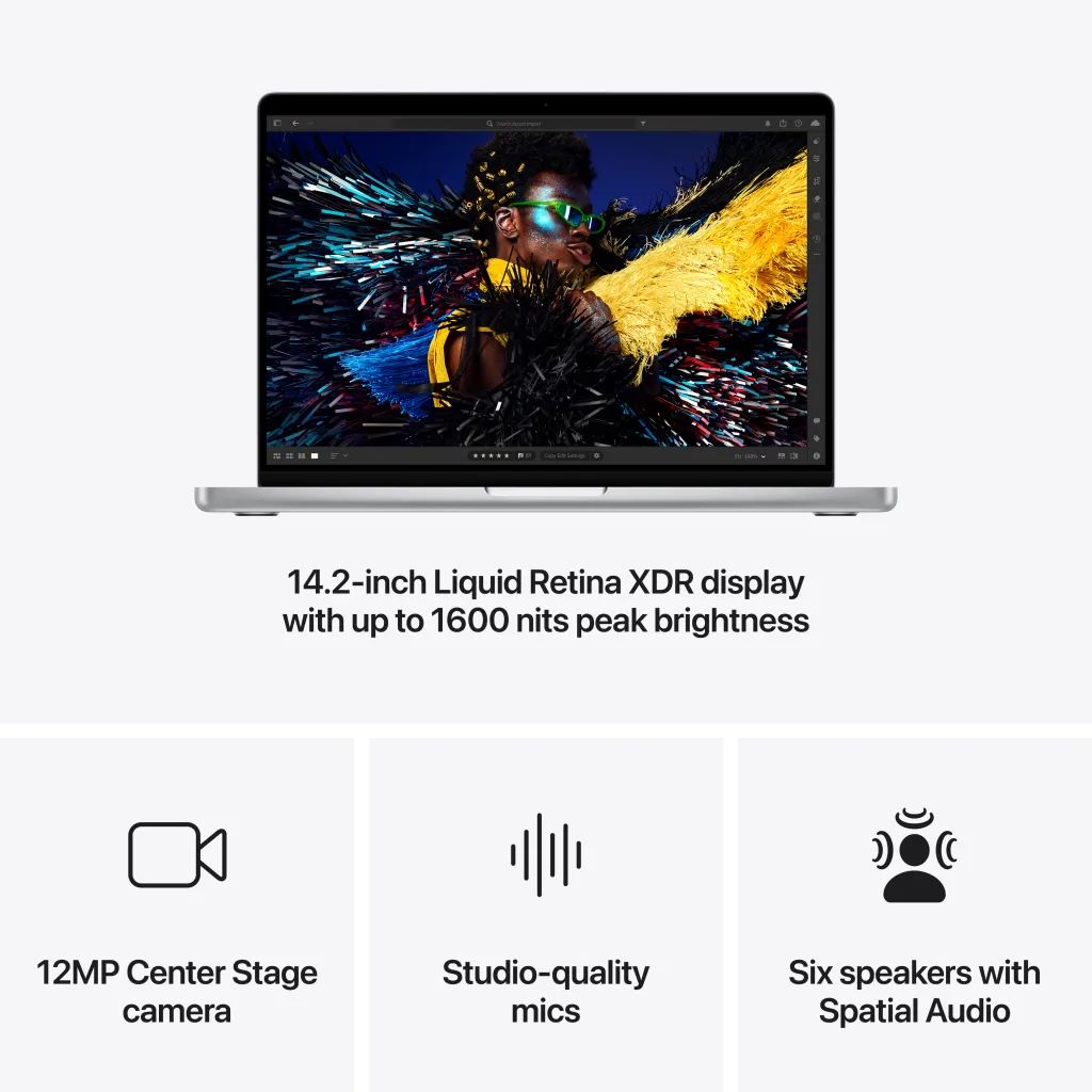 Apple MacBook Pro 14", M4 Max 14‑core, 36GB, 1TB SSD, 32‑core GPU, Silver - 6