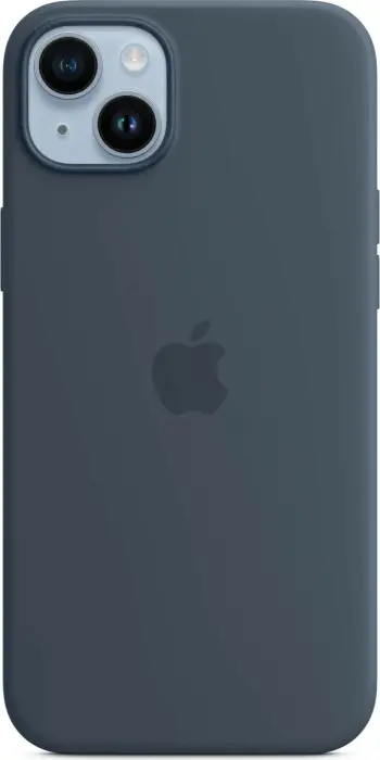 Apple iPhone 14 Plus Silicone Case me MagSafe, Storm Blue