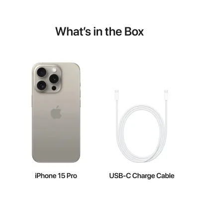 Apple iPhone 15 Pro, 128GB, Natural Titanium - 2