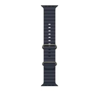 Apple Watch 49mm Band, Navy Ocean Band Extension, Natural Titanium Finish
