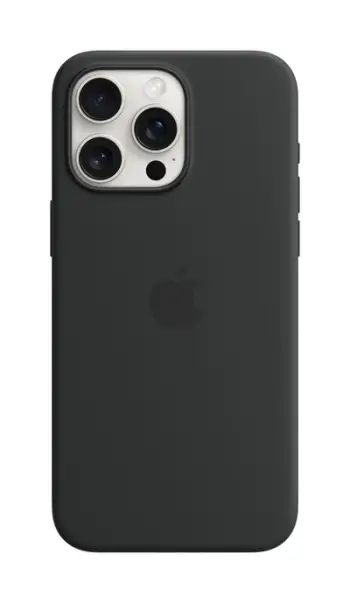Apple iPhone 15 Silicone Case me MagSafe, Black