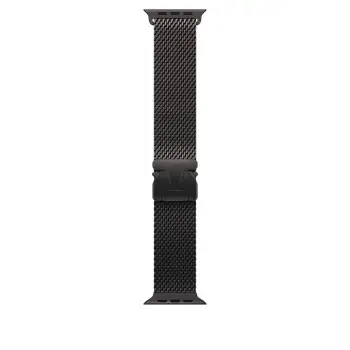 Apple Watch 49mm Loop, Black Titanium Milanese Loop, Medium