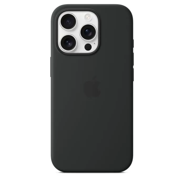 Apple iPhone 16 Pro Max Silicone Case with MagSafe, Black - 1