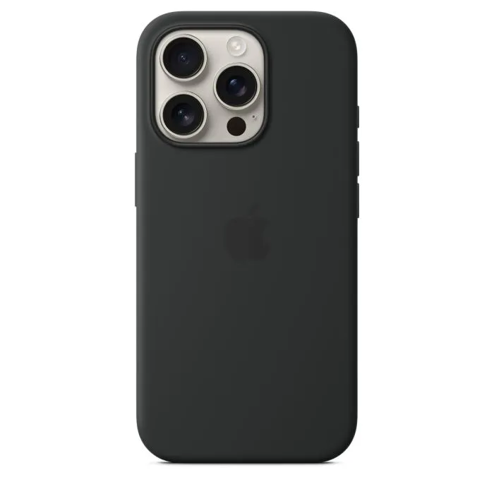 Apple iPhone 16 Pro Max Silicone Case with MagSafe, Black - 2