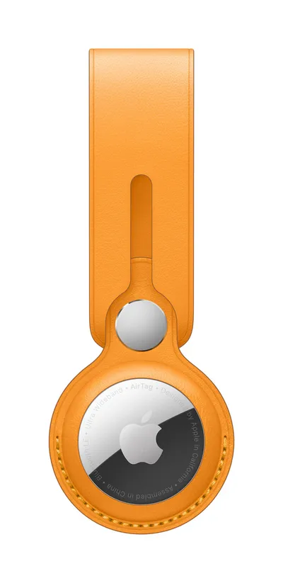 Apple AirTag Leather Loop, California Poppy (Seasonal Summer2021) - 1