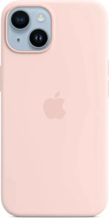 Apple iPhone 14 Silicone Case me MagSafe, Chalk Pink