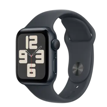Apple Watch SE2 v3 GPS, 40mm, Midnight Aluminum Case with Midnight Sport Band, M/L