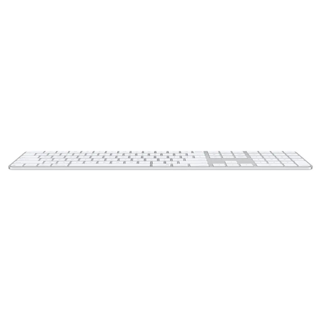 Apple Magic Keyboard (2024) with Touch ID and Numeric Keypad, International English, White Keys - 2