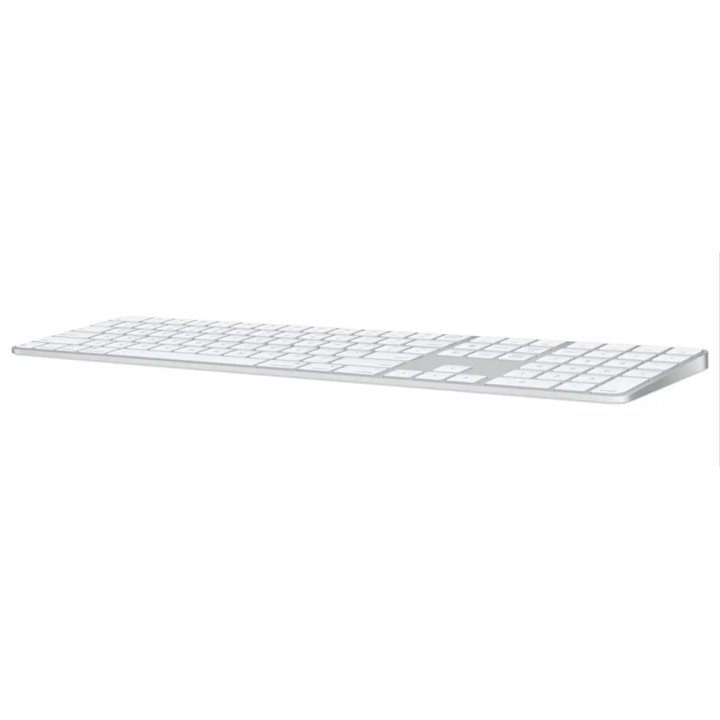 Apple Magic Keyboard (2024) with Touch ID and Numeric Keypad, International English, White Keys - 4