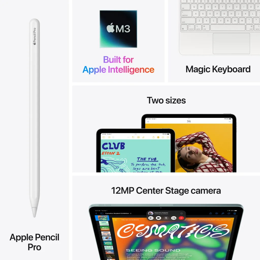 Apple iPad Air (M3), 11", Cellular, 512GB, Blue - 9