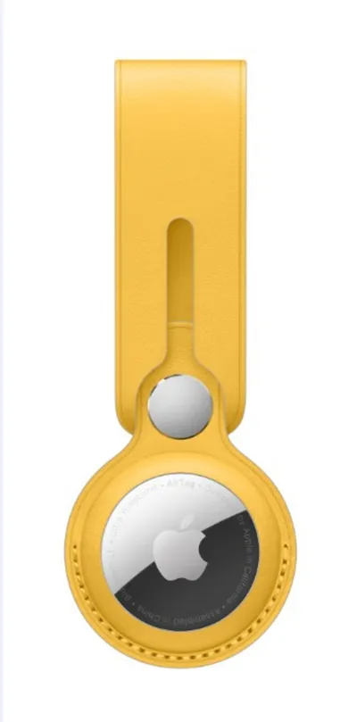Apple AirTag Leather Loop, Meyer Lemon (Seasonal Summer2021) - 1