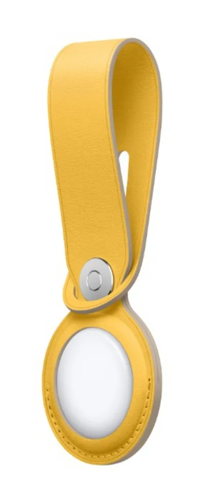 Apple AirTag Leather Loop, Meyer Lemon (Seasonal Summer2021) - 2