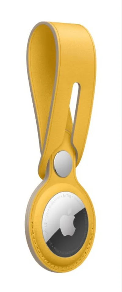 Apple AirTag Leather Loop, Meyer Lemon (Seasonal Summer2021) - 3