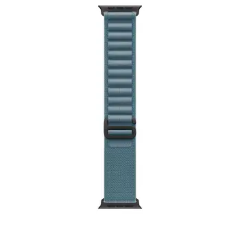 Apple Watch 49mm Loop, Light Blue Alpine Loop, Small, Black Titanium Finish
