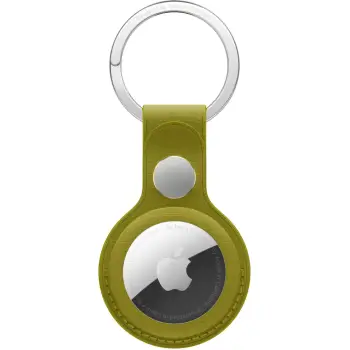 Apple AirTag FineWoven Key Ring, Chartreuse