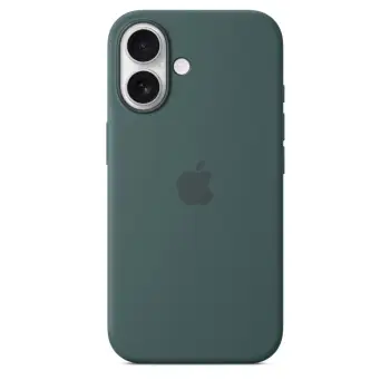 Apple iPhone 16 Silicone Case with MagSafe, Lake Green (Seasonal)