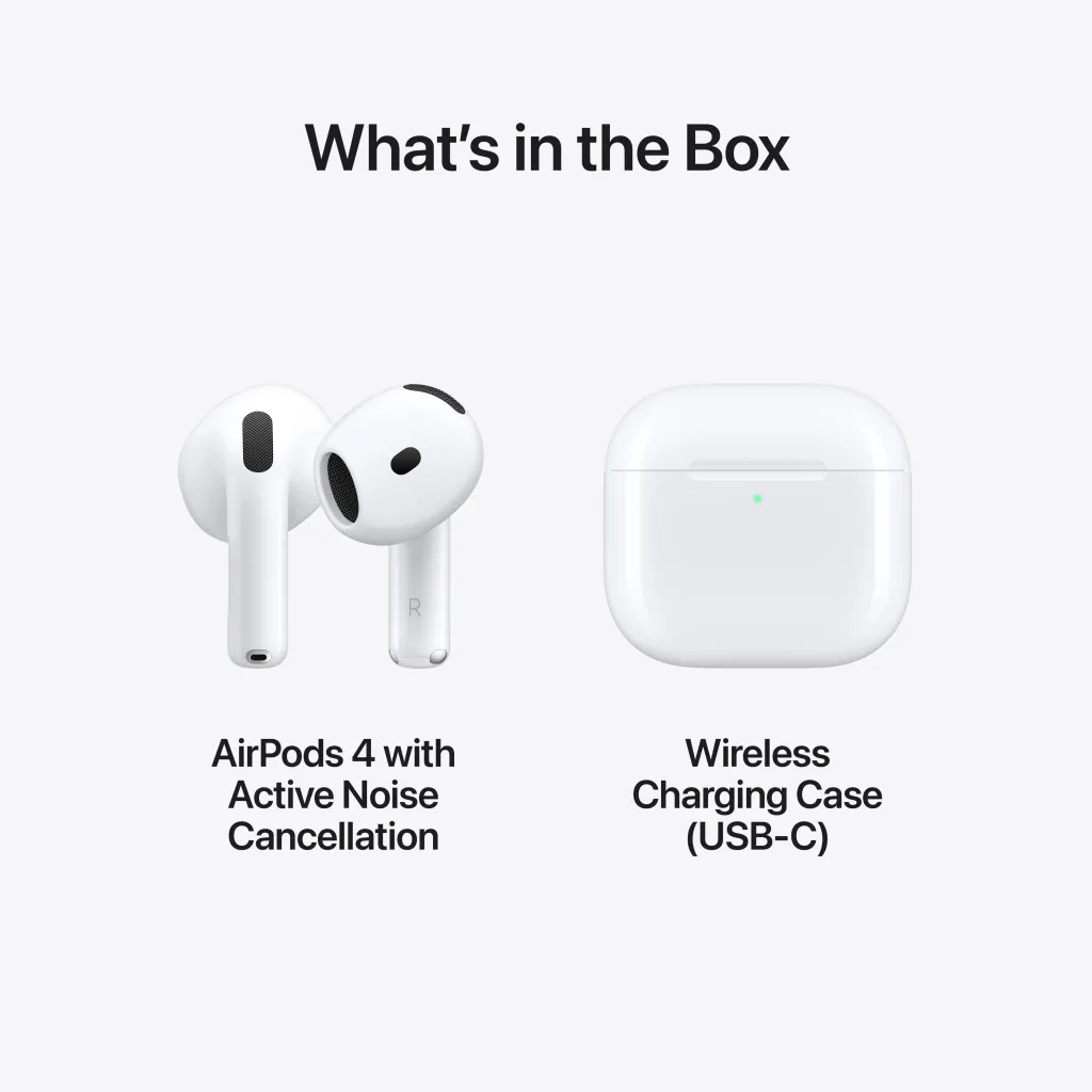 Apple AirPods 4 (USB-C) with Active Noise Cancellation - 9