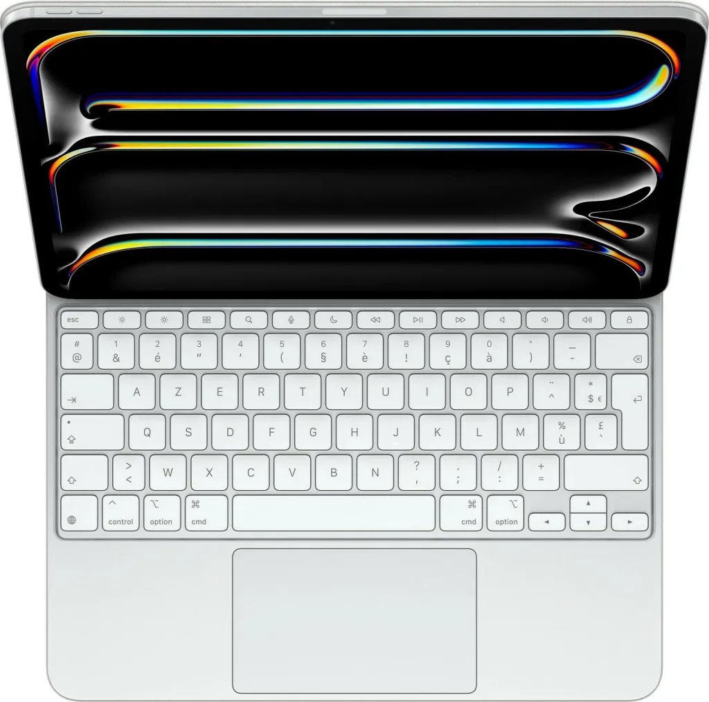 Tastierë Apple Magic për iPad Pro 13 M4, AZERTY, e bardhë - 2