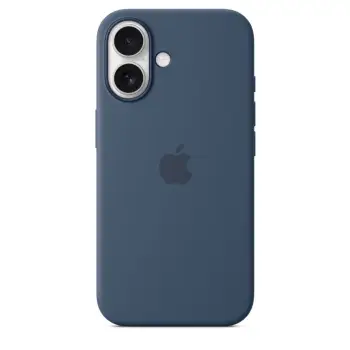 Apple iPhone 16 Plus Silicone Case with MagSafe, Denim
