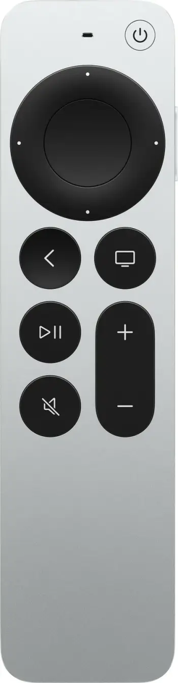 Telekomandë Apple Siri Remote MW5G3Z/A, gjenerata e 3-të, e zezë dhe argjendtë
