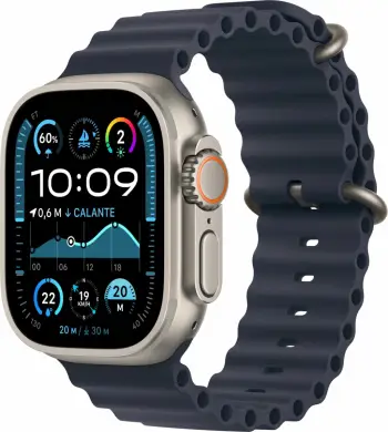 Smartwatch Apple Watch Ultra 2 GPS + Cellular 49mm, 64 GB, Titanium, Ngjyrë Detare