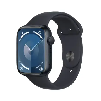 Apple Watch Series 9, 45mm, Midnight Aluminium Case me Midnight Sport Band, M/L
