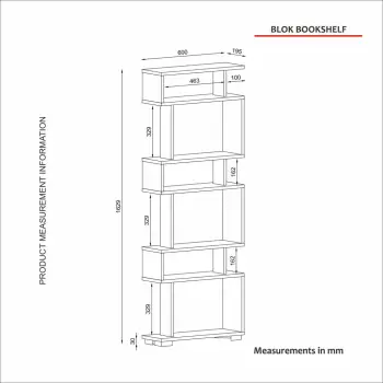 Librari / Raft Librash Blok, travertin