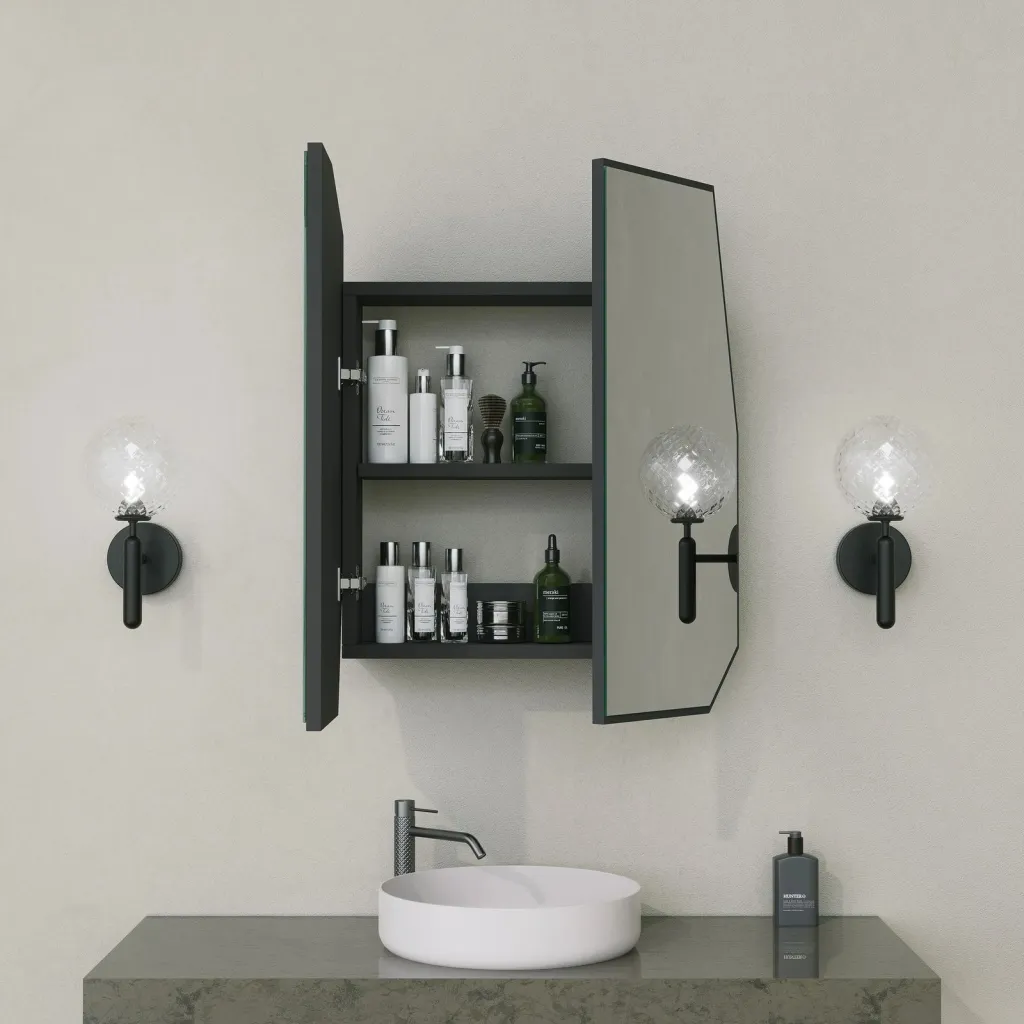 Dollap Banjoje Quartz Cabinet, zezë - 3