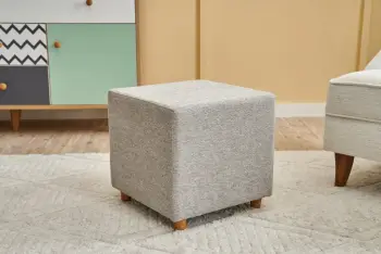 Puf krem Atelier del Sofa, Ranma Gabbana 02, 40x40x40 cm