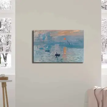 Pikturë dekorative në kanavacë Wallity, FAMOUSART-078, shumëngjyrëshe, 45x70cm
