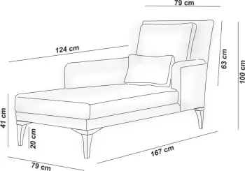 Divan Atelier del Sofa, ngjyrë kaltër, Bifo