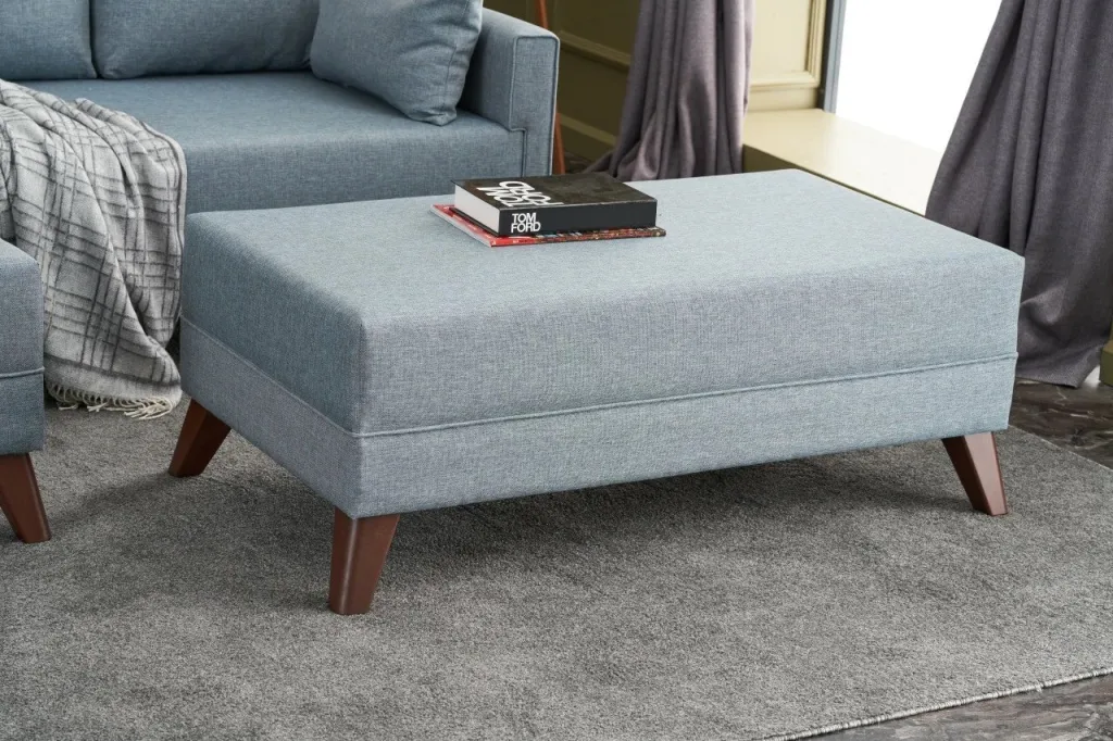 Kënd-sofë krevati Bella Soft Mini, kënd i djathtë, ngjyrë kaltër - 3
