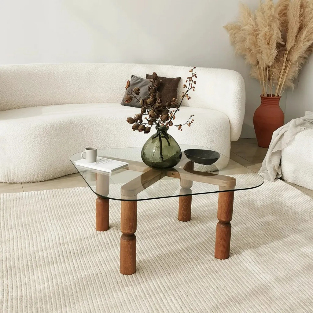 Tavolinë kafeje Hanah Home, Cora, ngjyrë arre - 3