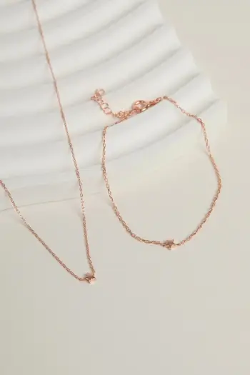 Set varëse dhe byzylyk argjendi, ngjyrë rozë, Elika Silver, ELKSLVR7692