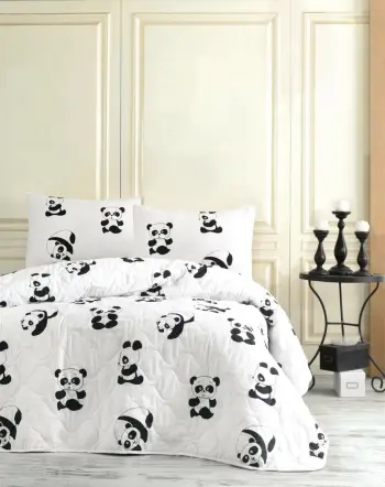 Set jorgan i qepur për një person, L'essentiel, Panda, bardh e zi