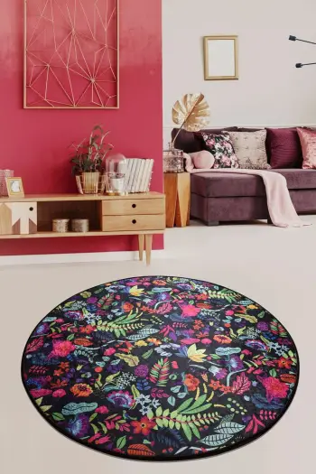 Qilim rrumbullak, shumëngjyrësh, Conceptum Hypnose, Pictura, 100 cm