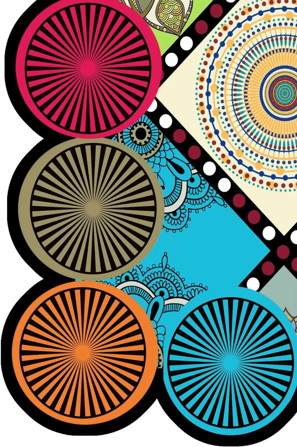 Qilim Conceptum Hypnose, shumëngjyrësh, 60x100cm, W1178 - 2