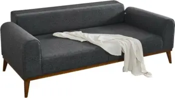 Divan-krevat treshe, ngjyrë antracit, Cofi 3 Seater